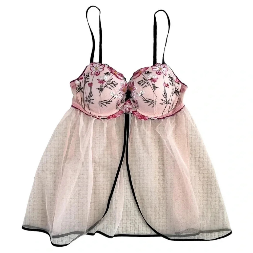 VICTORIA’S Secret Peekaboo Bustier Slip Tank Top